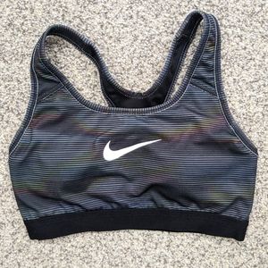 Nike Sports Bra black rainbow stripes